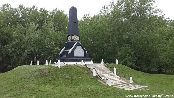 Пам'ятник на місці перхода російських військ через Дунай - пам'ятка Новосільського
